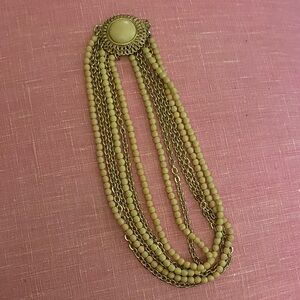 Vintage Gold Toned Multi Strand Necklace